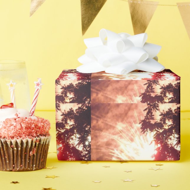 Fireworks 12 glossy wrapping paper (Birthday Party)