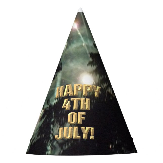 Fireworks 13 4th of July party hat (Front)