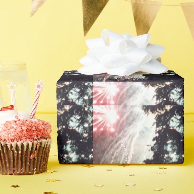 Fireworks 14 matte wrapping paper (Birthday Party)