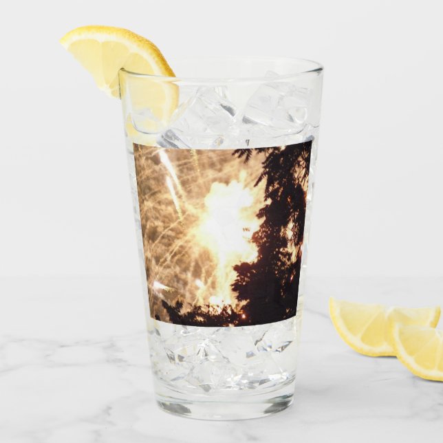 Fireworks 15 Collins glass tumbler (Front Ice)