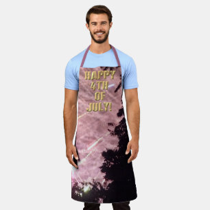Fireworks 17 4th of July chef apron