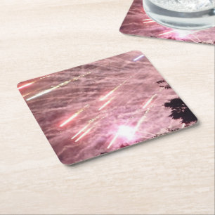 Fireworks 17 paper coasters
