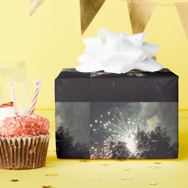 Fireworks 18 matte wrapping paper (Birthday Party)