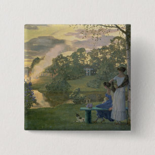 Fireworks, 1922 15 cm square badge