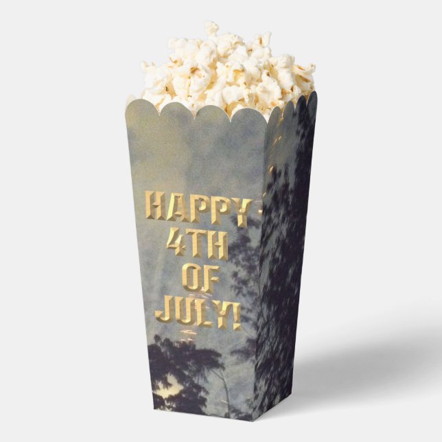 Fireworks 19 4th of July popcorn boxes (Popped)