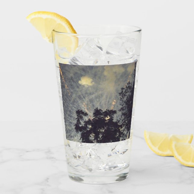 Fireworks 19 Collins glass tumbler (Front Ice)