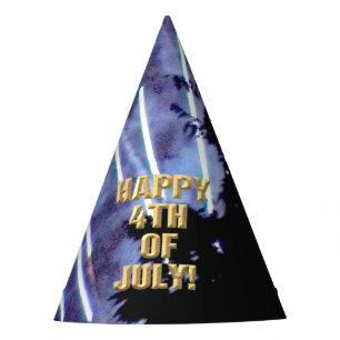 Fireworks 1 4th of July party hat