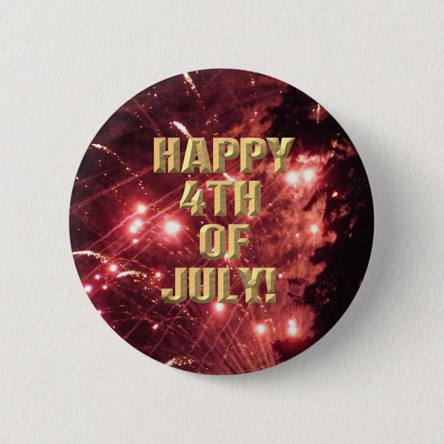 Fireworks 3 4th of July button (Front)