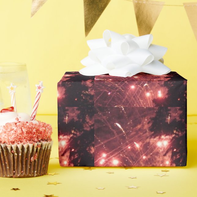 Fireworks 3 matte wrapping paper (Birthday Party)