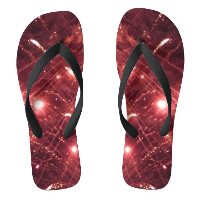 Fireworks 3 wide flip flops (Footbed)
