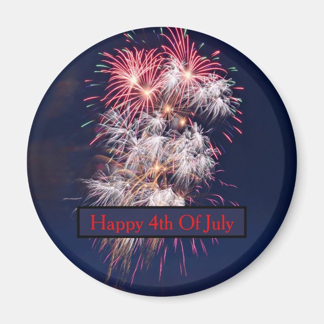 Fireworks 4th Of July Independence Day Magnet (Front)