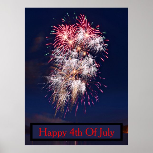 Fireworks 4th Of July Independence Day Poster (Front)