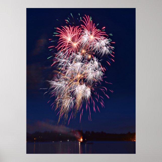 Fireworks 4th Of July Independence Day Poster (Front)