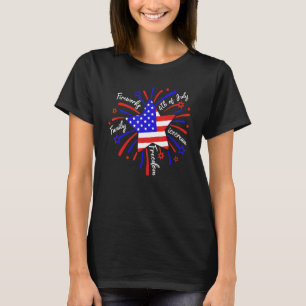 Fireworks 4th Of July Men Women American Flag Patr T-Shirt