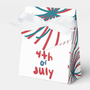 Fireworks 4th of July Stars BBQ Birthday      Favour Box