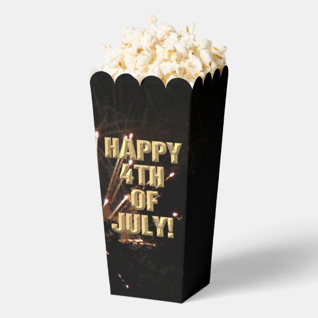 Fireworks 5 4th of July popcorn boxes (Popped)