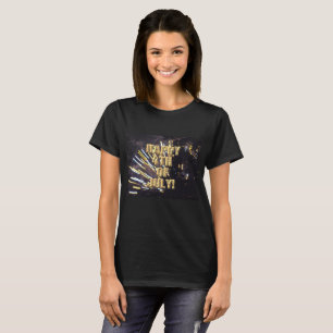 Fireworks 6 4th of July women black shirt