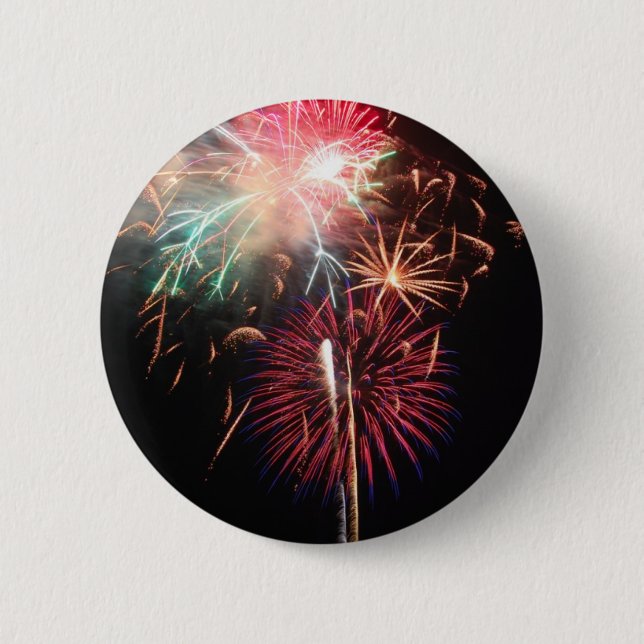 Fireworks 6 Cm Round Badge (Front)