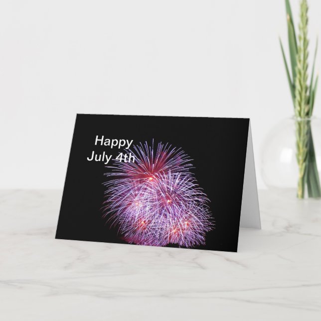 Fireworks 6 July 4th Card (Front)