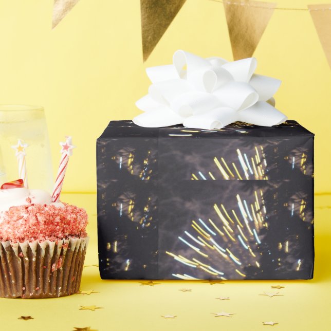 Fireworks 6 matte wrapping paper (Birthday Party)