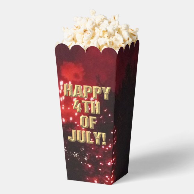 Fireworks 7 4th of July popcorn boxes (Popped)