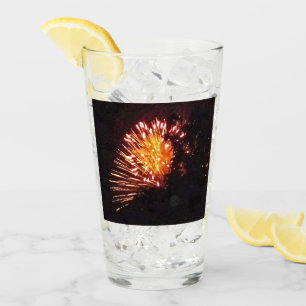 Fireworks 8 Collins glass tumbler