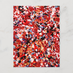 FIREWORKS ~ (abstract art design) ~ Postcard