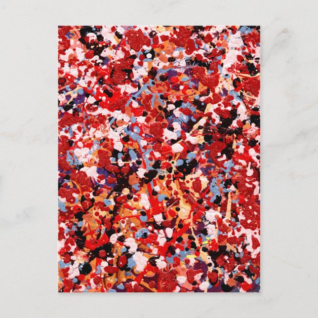 FIREWORKS ~ (abstract art design) ~ Postcard (Front)