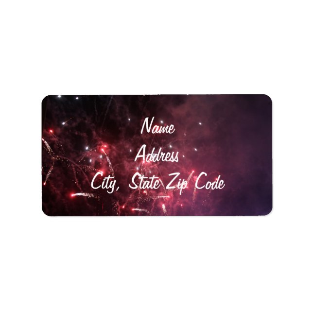 Fireworks Address Labels (Front)