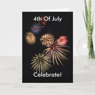 Fireworks American Patriotic Card