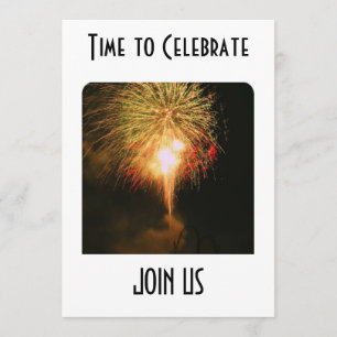 FIREWORKS AND FUN INVITATION ALL OCCASION