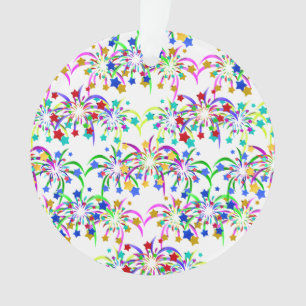 Fireworks and Stars Ornament