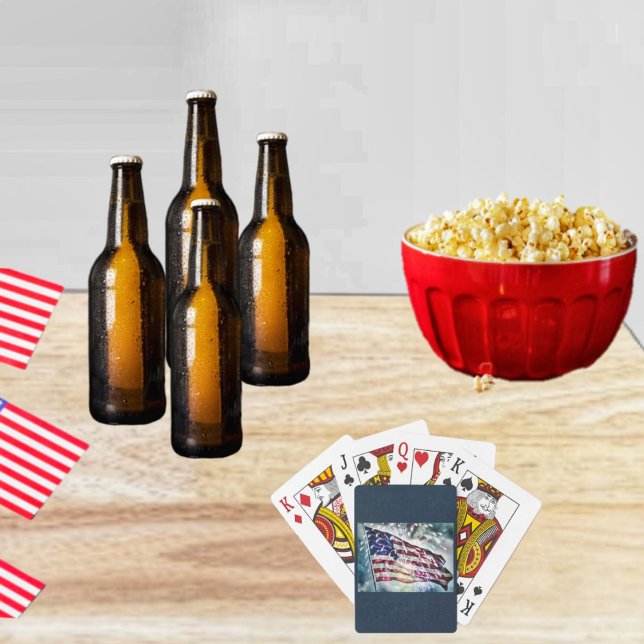 Fireworks Backdrop    Playing Cards (Play a rousing game & show patriotism, with the Fireworks Backdrop Playing Cards!)