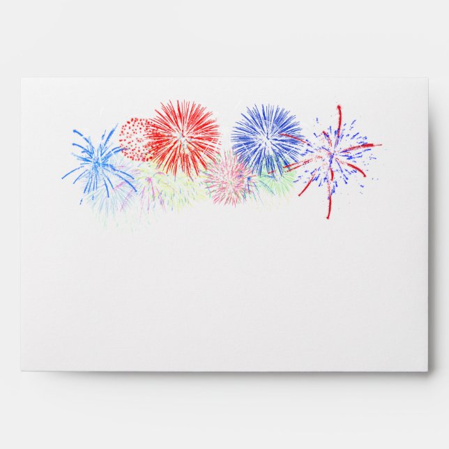 Fireworks Background Envelope (Front)