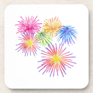 Fireworks Big Party Celebration Firecrackers Coaster
