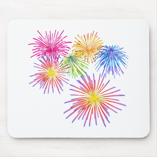 Fireworks Big Party Celebration Firecrackers  Mouse Mat (Front)