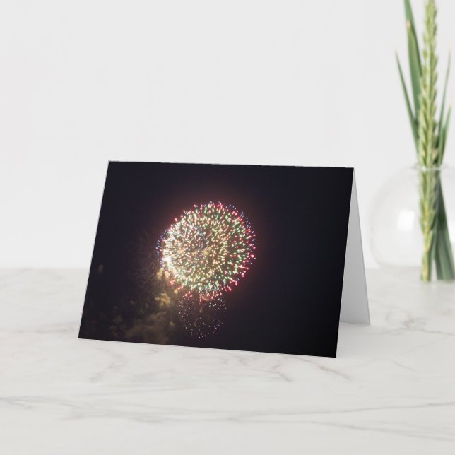 Fireworks Birthday Card (Front)