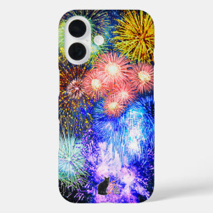 Fireworks Bursts iPhone 16 Case