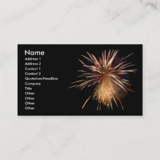 Fireworks Business Card