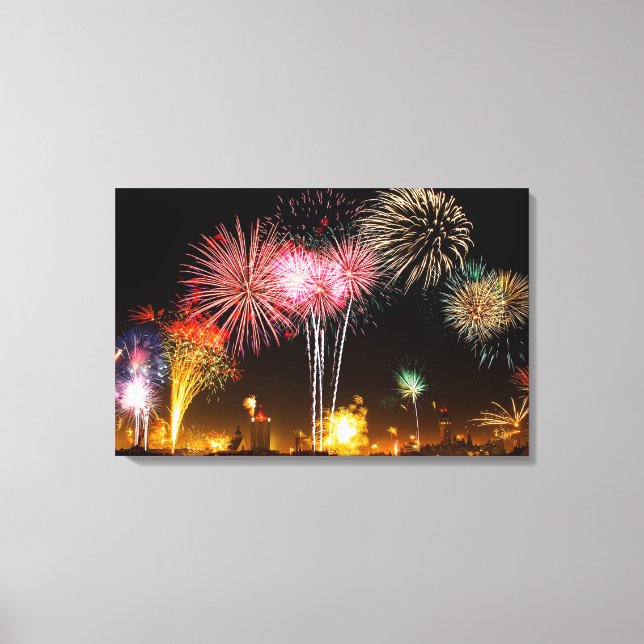 Fireworks Canvas Print (Front)