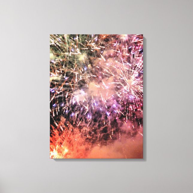 FIREWORKS CANVAS PRINT (Front)