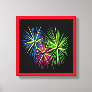 FIREWORKS CANVAS PRINT