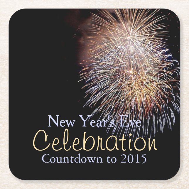 Fireworks Celebration New Year's Eve Coasters (Front)