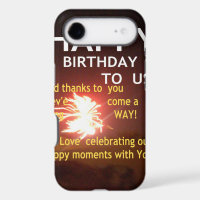 Fireworks Celebration with Thank You Message