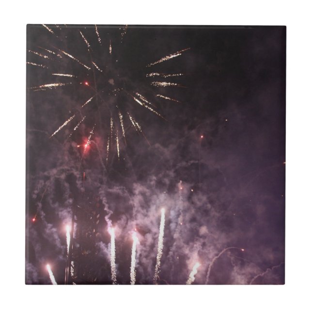 Fireworks Ceramic Tile (Front)