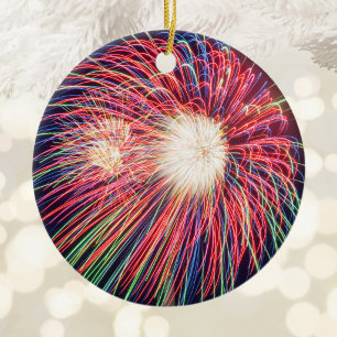Fireworks Ceramic Tree Decoration