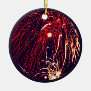 Fireworks Ceramic Tree Decoration