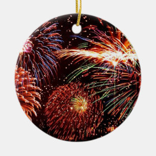 Fireworks Ceramic Tree Decoration