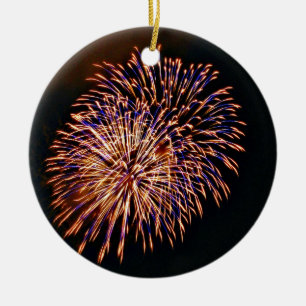 Fireworks Ceramic Tree Decoration