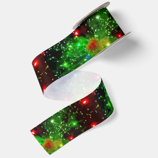 Fireworks Christmas Ribbon Satin Ribbon